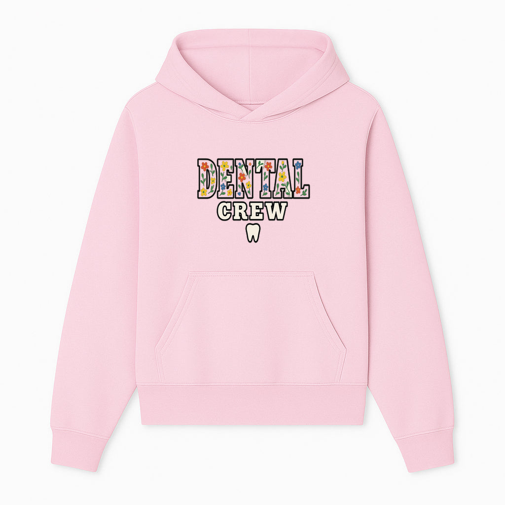 Dental Crew Floral Design Sticker - Cute Dentist Team D cor, Tooth Graphic, Fun Dental Office Accessory, Gift for Dental Professionals - Hoodie 1758250110115.jpg