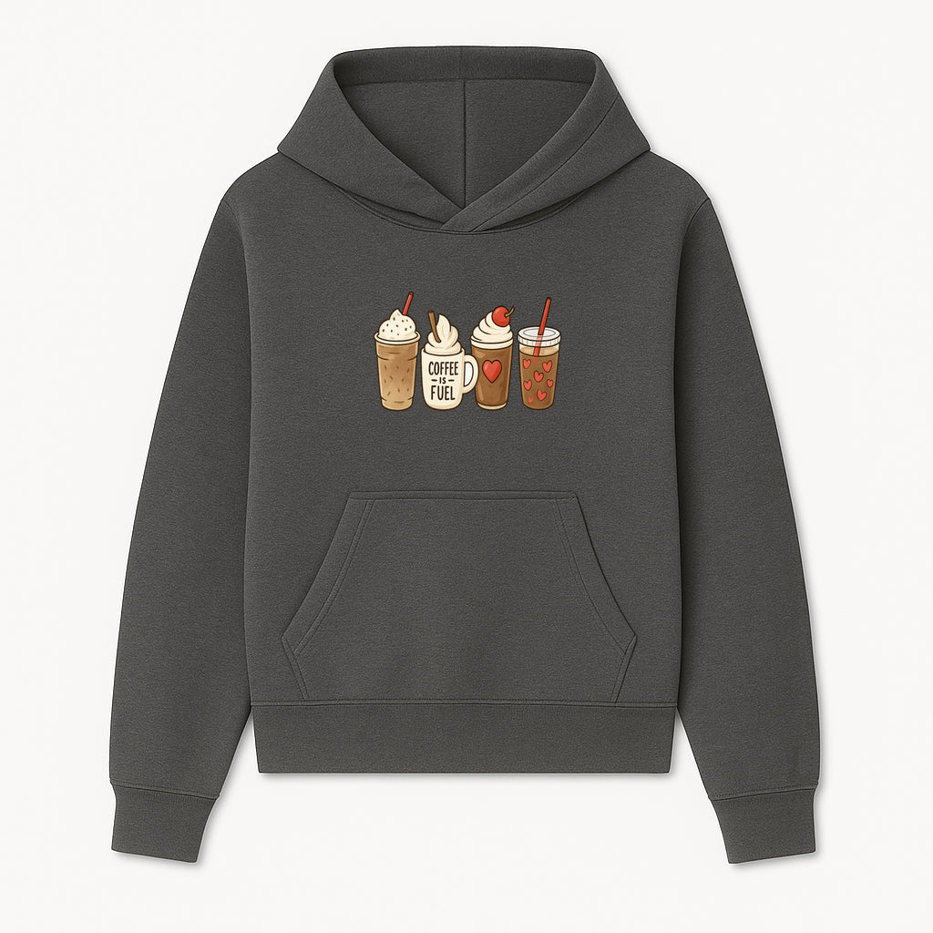 Coffee Lovers Drink Illustration Wall Art - Cute Coffee Fuel Theme Decor for Kitchen, Cafe, or Coffee Shop - Hoodie 1758250110165.jpg