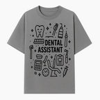 Dental Assistant Graphic Design Print - Tooth, Tools, and Equipment Theme for Dentists and Dental Professionals - T-shirt 1758250110205.jpg