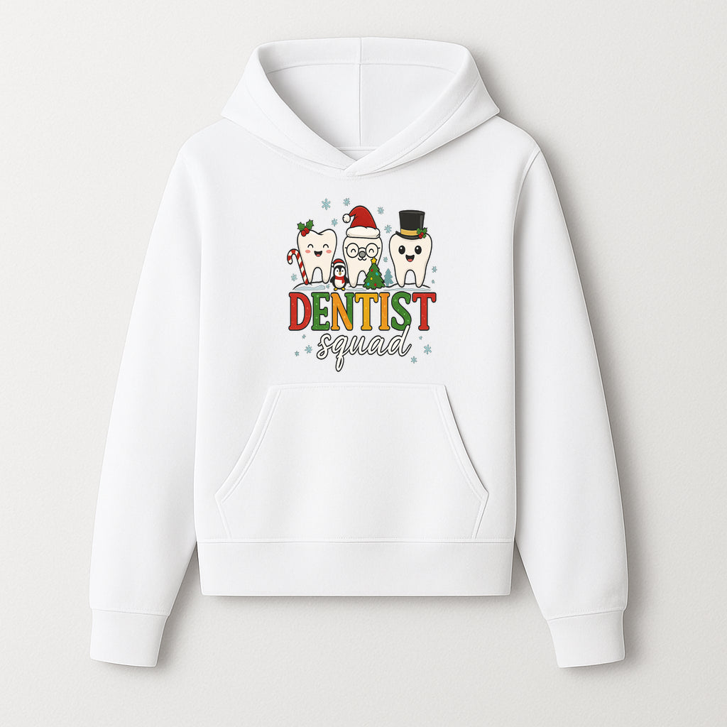 Cute Christmas Dentist Squad T-Shirt with Snowflakes, Toothy Characters, Penguin & Holiday Themes for Dental Professionals and Fans - Hoodie 1758250110221.jpg
