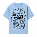 Dental Assistant Graphic Design Print - Tooth, Tools, and Equipment Theme for Dentists and Dental Professionals - T-shirt 1758250110354.jpg
