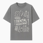 Dental Assistant Graphic Tee - Cute Tooth, Tools & Calculator Design, Perfect Gift for Dental Professionals & Students - T-shirt 1758250110647.jpg
