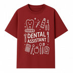 Dental Assistant Graphic Tee - Cute Tooth, Tools & Calculator Design, Perfect Gift for Dental Professionals & Students - T-shirt 1758250111070.jpg