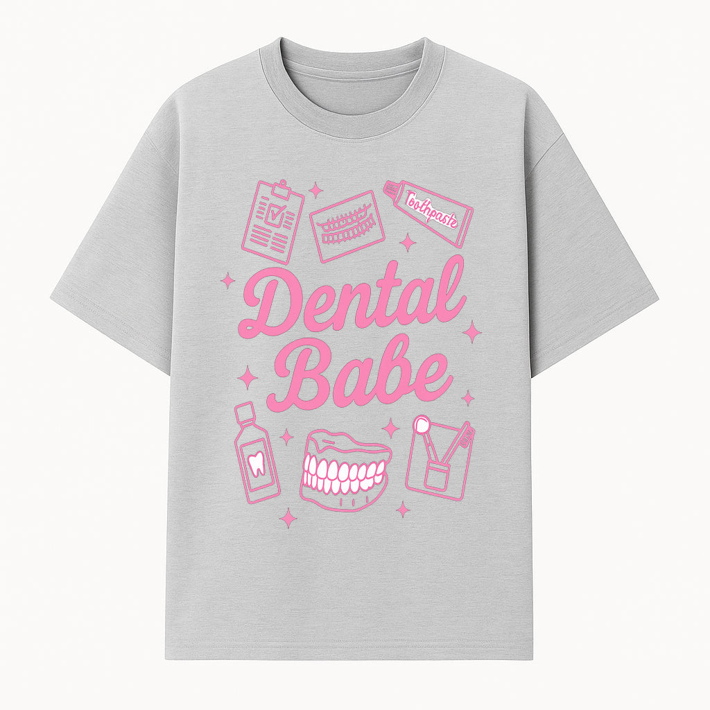 Dental Babe Neon Sign - Cute Dental Care Decor, Toothbrush, Toothpaste, Smile Art, Girly Dentist Gift, Fun Wall Art for Office or Home - T-shirt 1758250111160.jpg