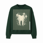 Floral Tooth Graphic Tee | Cute Dental Art Shirt | Nature-Inspired Design | Dentist Gift | Eco-Friendly Fashion - Sweatshirt 1758250111367.jpg