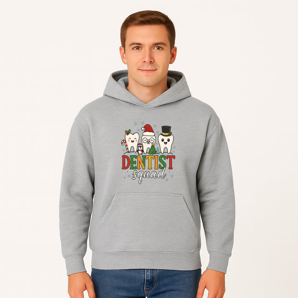 Cute Christmas Dentist Squad T-Shirt with Snowflakes, Toothy Characters, Penguin & Holiday Themes for Dental Professionals and Fans - Hoodie 1758250111376.jpg