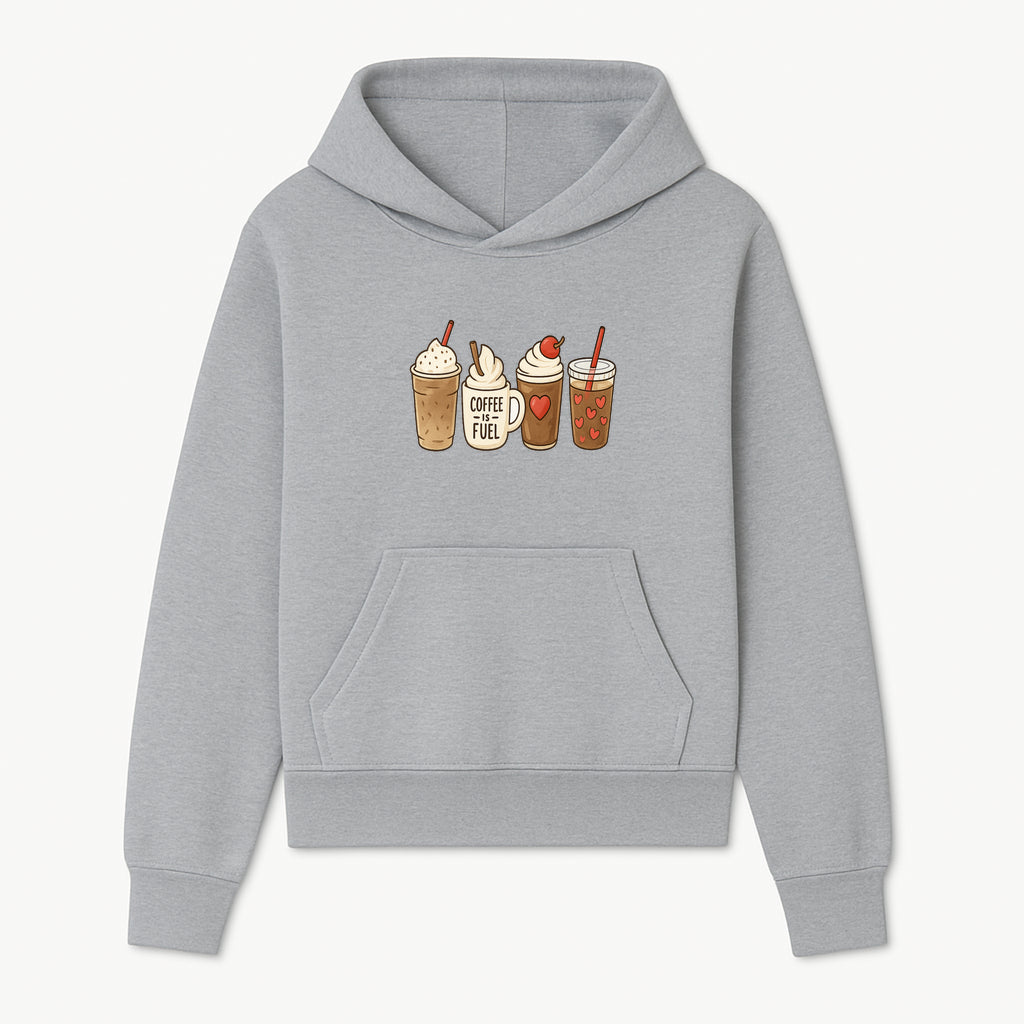 Coffee Lovers Drink Illustration Wall Art - Cute Coffee Fuel Theme Decor for Kitchen, Cafe, or Coffee Shop - Hoodie 1758250111501.jpg