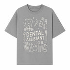 Dental Assistant Graphic Tee - Cute Tooth, Tools & Calculator Design, Perfect Gift for Dental Professionals & Students - T-shirt 1758250111529.jpg