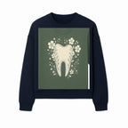Floral Tooth Graphic Tee | Cute Dental Art Shirt | Nature-Inspired Design | Dentist Gift | Eco-Friendly Fashion - Sweatshirt 1758250112117.jpg