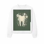 Floral Tooth Graphic Tee | Cute Dental Art Shirt | Nature-Inspired Design | Dentist Gift | Eco-Friendly Fashion - Sweatshirt 1758250112569.jpg