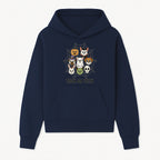 Cute Halloween Pet Characters in Spiderweb - Trick or Teeth Design for Kids' Apparel and Decor - Hoodie 1758250112681.jpg
