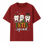 Cute Christmas Dentist Squad T-Shirt with Snowflakes, Toothy Characters, Penguin & Holiday Themes for Dental Professionals and Fans - T-shirt 1758250112720.jpg
