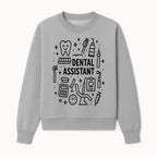 Dental Assistant Graphic Design Print - Tooth, Tools, and Equipment Theme for Dentists and Dental Professionals - Sweatshirt 1758250112737.jpg