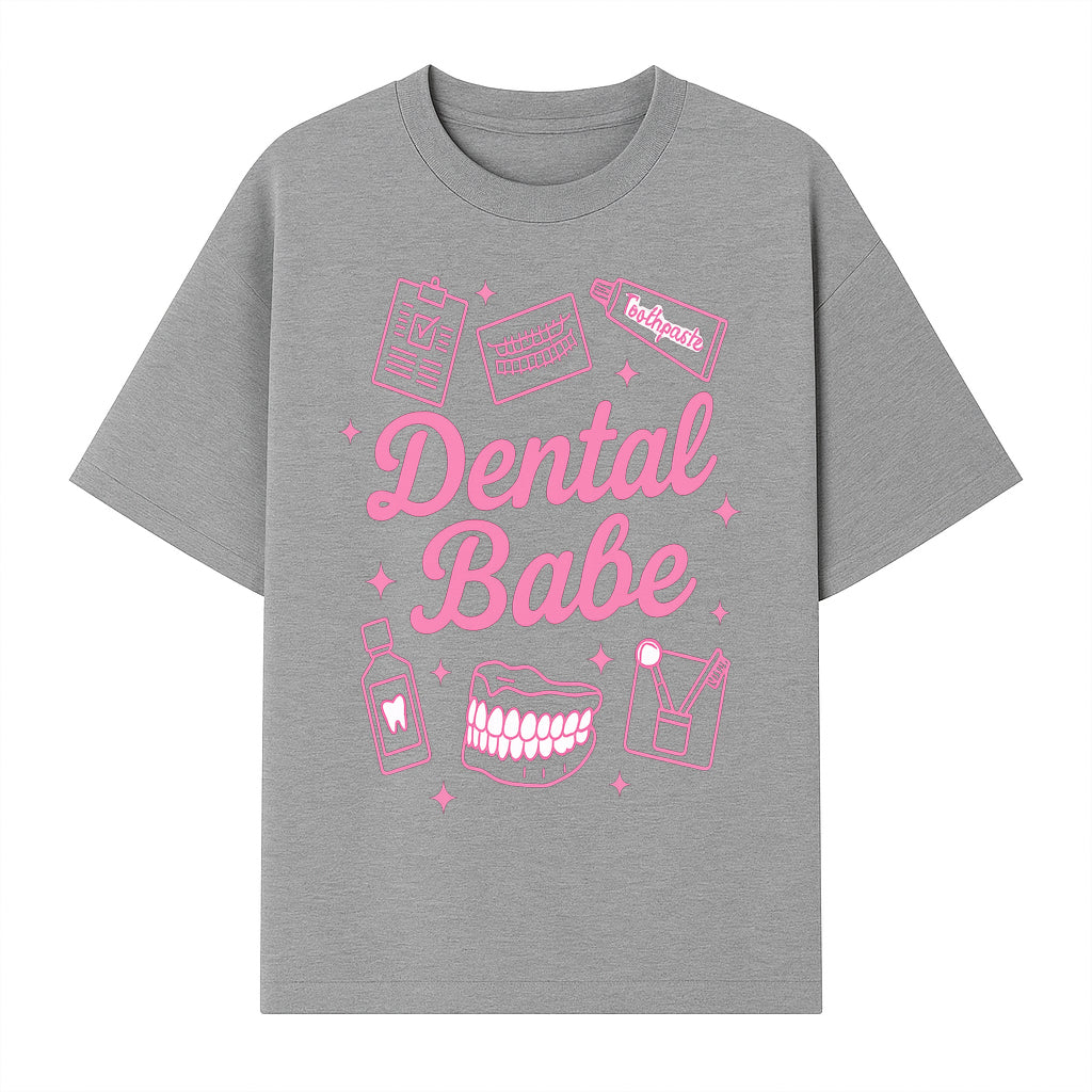 Dental Babe Neon Sign - Cute Dental Care Decor, Toothbrush, Toothpaste, Smile Art, Girly Dentist Gift, Fun Wall Art for Office or Home - T-shirt 1758250112766.jpg