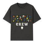 Dental Crew Floral Design Sticker - Cute Dentist Team D cor, Tooth Graphic, Fun Dental Office Accessory, Gift for Dental Professionals - T-shirt 1758250112801.jpg