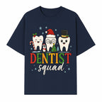 Cute Christmas Dentist Squad T-Shirt with Snowflakes, Toothy Characters, Penguin & Holiday Themes for Dental Professionals and Fans - T-shirt 1758250112835.jpg