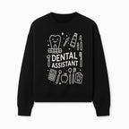 Dental Assistant Graphic Tee - Cute Tooth, Tools & Calculator Design, Perfect Gift for Dental Professionals & Students - Sweatshirt 1758250113287.jpg
