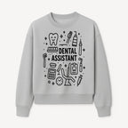 Dental Assistant Graphic Design Print - Tooth, Tools, and Equipment Theme for Dentists and Dental Professionals - Sweatshirt 1758250113340.jpg