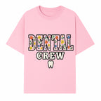 Dental Crew Floral Design Sticker - Cute Dentist Team D cor, Tooth Graphic, Fun Dental Office Accessory, Gift for Dental Professionals - T-shirt 1758250113454.jpg