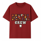 Dental Crew Floral Design Sticker - Cute Dentist Team D cor, Tooth Graphic, Fun Dental Office Accessory, Gift for Dental Professionals - T-shirt 1758250113594.jpg