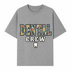 Dental Crew Floral Design Sticker - Cute Dentist Team D cor, Tooth Graphic, Fun Dental Office Accessory, Gift for Dental Professionals - T-shirt 1758250114062.jpg