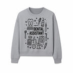 Dental Assistant Graphic Design Print - Tooth, Tools, and Equipment Theme for Dentists and Dental Professionals - Sweatshirt 1758250114199.jpg