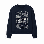 Dental Assistant Graphic Tee - Cute Tooth, Tools & Calculator Design, Perfect Gift for Dental Professionals & Students - Sweatshirt 1758250114288.jpg