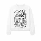 Dental Assistant Graphic Design Print - Tooth, Tools, and Equipment Theme for Dentists and Dental Professionals - Sweatshirt 1758250114354.jpg