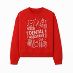 Dental Assistant Graphic Tee - Cute Tooth, Tools & Calculator Design, Perfect Gift for Dental Professionals & Students - Sweatshirt 1758250114431.jpg