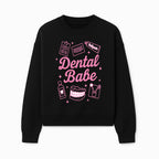 Dental Babe Neon Sign - Cute Dental Care Decor, Toothbrush, Toothpaste, Smile Art, Girly Dentist Gift, Fun Wall Art for Office or Home - Sweatshirt 1758250114564.jpg