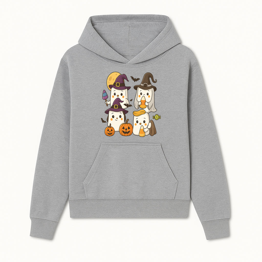 Cute Halloween Ghost Stickers Set - Adorable Spooky Characters with Pumpkins, Candy, and Witch Hats for Kids' Decorations and Crafts - Hoodie 1758250114702.jpg