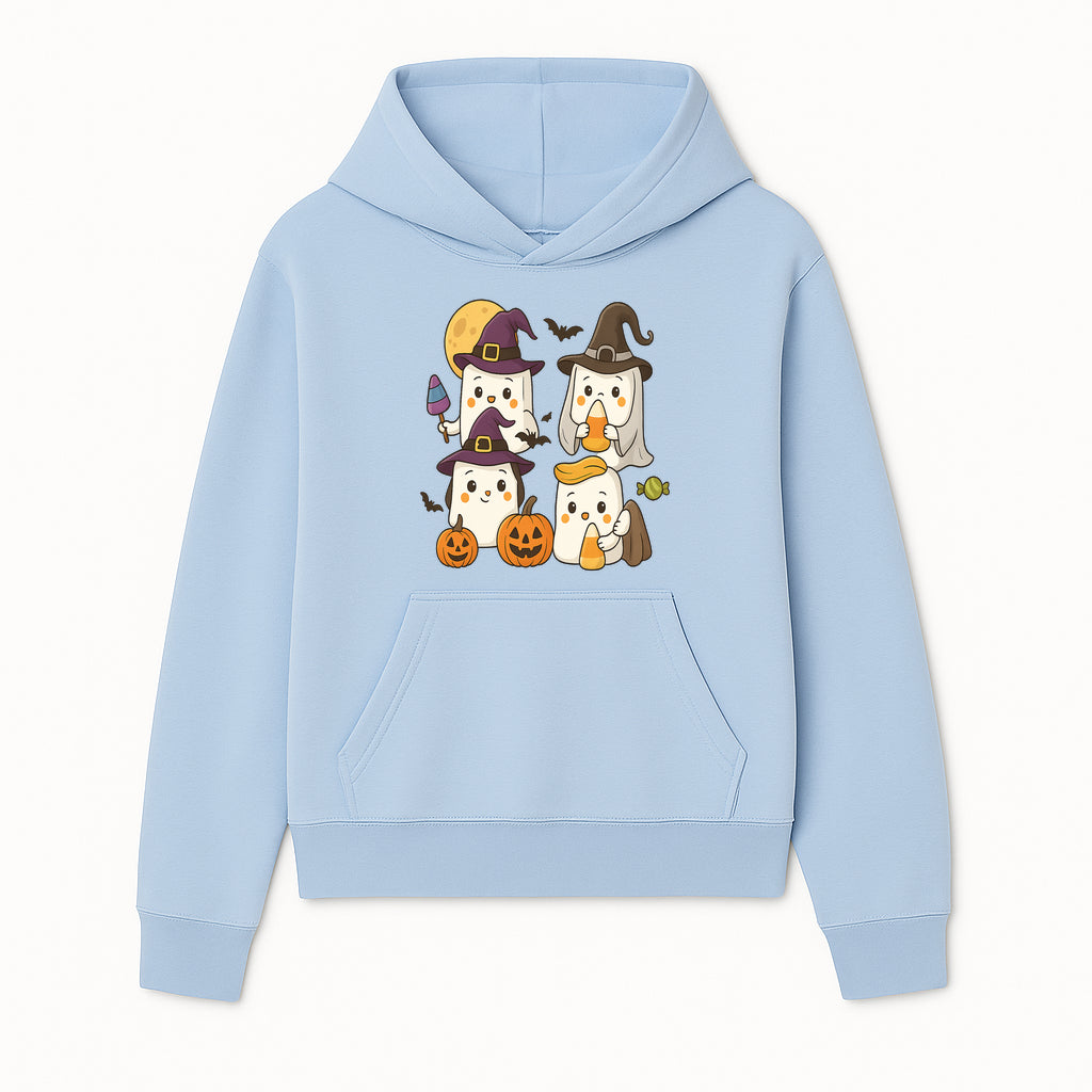 Cute Halloween Ghost Stickers Set - Adorable Spooky Characters with Pumpkins, Candy, and Witch Hats for Kids' Decorations and Crafts - Hoodie 1758250114850.jpg