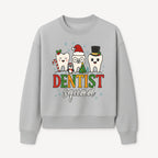Cute Christmas Dentist Squad T-Shirt with Snowflakes, Toothy Characters, Penguin & Holiday Themes for Dental Professionals and Fans - Sweatshirt 1758250115350.jpg