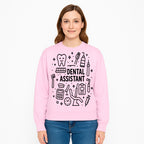 Dental Assistant Graphic Design Print - Tooth, Tools, and Equipment Theme for Dentists and Dental Professionals - Sweatshirt 1758250115625.jpg