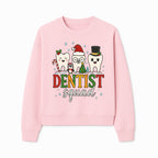 Cute Christmas Dentist Squad T-Shirt with Snowflakes, Toothy Characters, Penguin & Holiday Themes for Dental Professionals and Fans - Sweatshirt 1758250115663.jpg