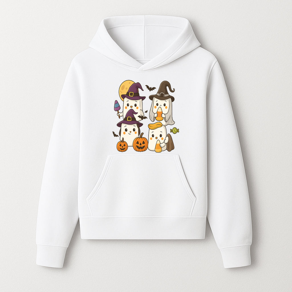 Cute Halloween Ghost Stickers Set - Adorable Spooky Characters with Pumpkins, Candy, and Witch Hats for Kids' Decorations and Crafts - Hoodie 1758250115701.jpg