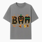 Halloween Themed BAM Decor with Pumpkin, Tooth, and Spooky Icons - Perfect for Parties and Festive Decorations - T-shirt 1758250115787.jpg
