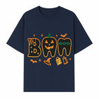 Halloween Themed BAM Decor with Pumpkin, Tooth, and Spooky Icons - Perfect for Parties and Festive Decorations - T-shirt 1758250116424.jpg