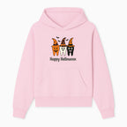 Happy Halloween Dental Art Print - Cute Candy Corn Teeth with Witch Hats - Halloween Decor for Kids' Rooms or Parties - Hoodie 1758250117934.jpg