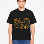 Halloween Themed BAM Decor with Pumpkin, Tooth, and Spooky Icons - Perfect for Parties and Festive Decorations - T-shirt 1758250118042.jpg