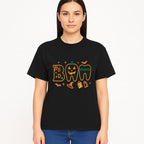 Halloween Themed BAM Decor with Pumpkin, Tooth, and Spooky Icons - Perfect for Parties and Festive Decorations - T-shirt 1758250118190.jpg