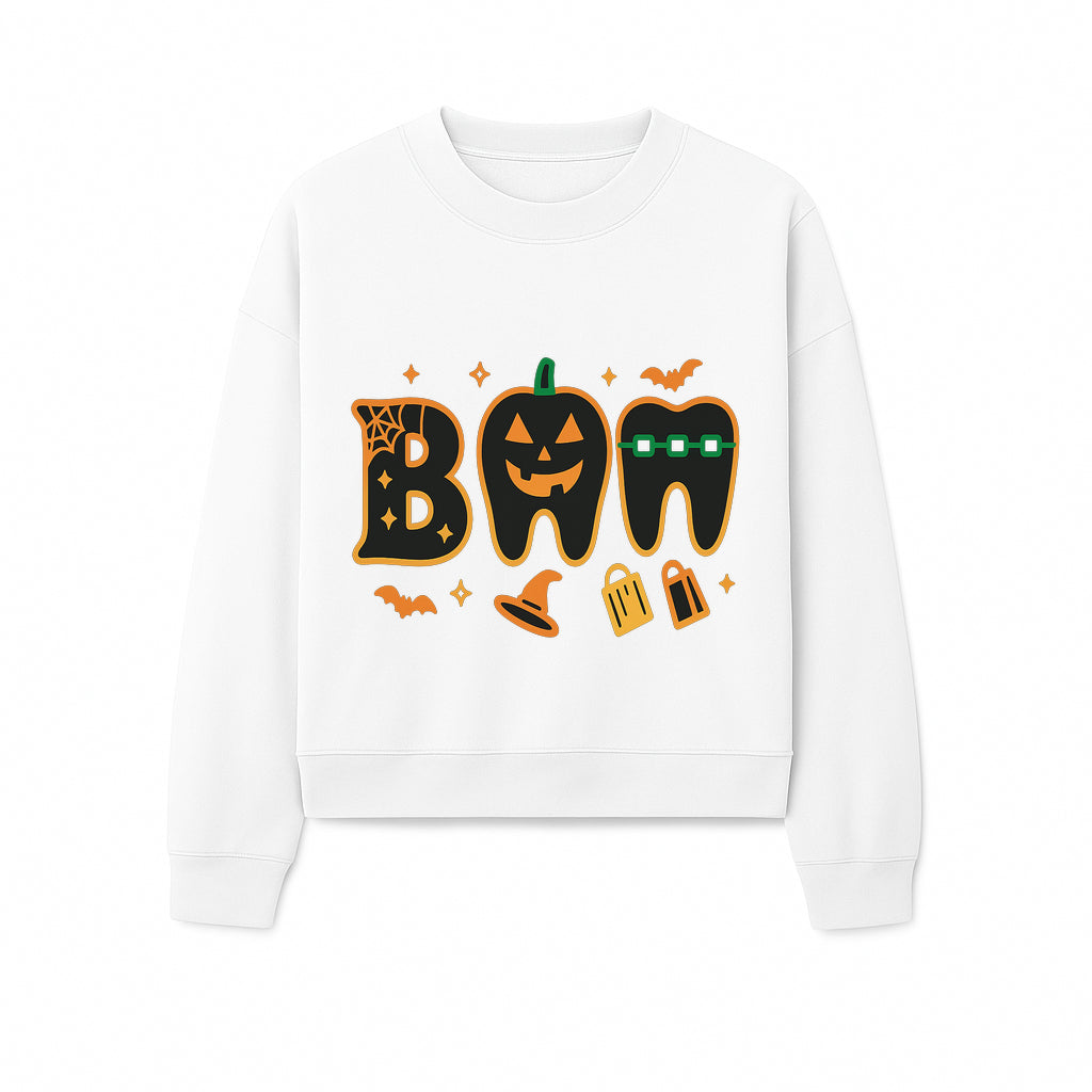 Halloween Themed BAM Decor with Pumpkin, Tooth, and Spooky Icons - Perfect for Parties and Festive Decorations - Sweatshirt 1758250120026.jpg