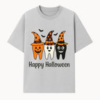 Happy Halloween Dental Art Print - Cute Candy Corn Teeth with Witch Hats - Halloween Decor for Kids' Rooms or Parties - T-shirt 1758250120249.jpg