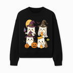 Cute Halloween Ghost Stickers Set - Adorable Spooky Characters with Pumpkins, Candy, and Witch Hats for Kids' Decorations and Crafts - Sweatshirt 1758250120453.jpg
