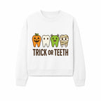Cute Halloween Trick or Teeth Shirt with Pumpkin & Tooth Characters, Fun Kids' Costume Tee for Spooky Season - Sweatshirt 1758250120492.jpg