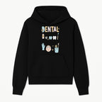 Dental Squad Fun Art Print - Cute Tooth & Dentist Design, Positive Dental Hygiene Quote for Kids' Room or Office Decor - Hoodie 1758250120697.jpg
