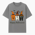 Happy Halloween Dental Art Print - Cute Candy Corn Teeth with Witch Hats - Halloween Decor for Kids' Rooms or Parties - T-shirt 1758250120876.jpg