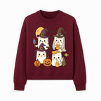 Cute Halloween Ghost Stickers Set - Adorable Spooky Characters with Pumpkins, Candy, and Witch Hats for Kids' Decorations and Crafts - Sweatshirt 1758250121507.jpg