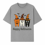 Happy Halloween Dental Art Print - Cute Candy Corn Teeth with Witch Hats - Halloween Decor for Kids' Rooms or Parties - T-shirt 1758250121724.jpg
