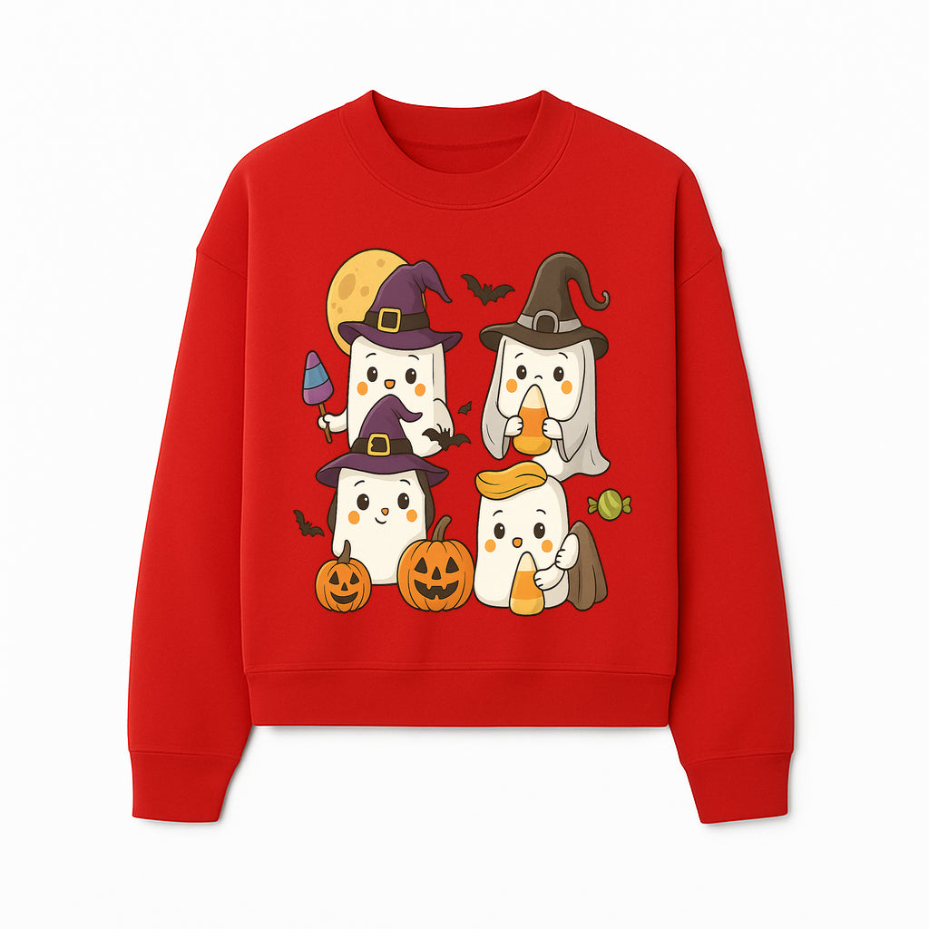 Cute Halloween Ghost Stickers Set - Adorable Spooky Characters with Pumpkins, Candy, and Witch Hats for Kids' Decorations and Crafts - Sweatshirt 1758250121800.jpg